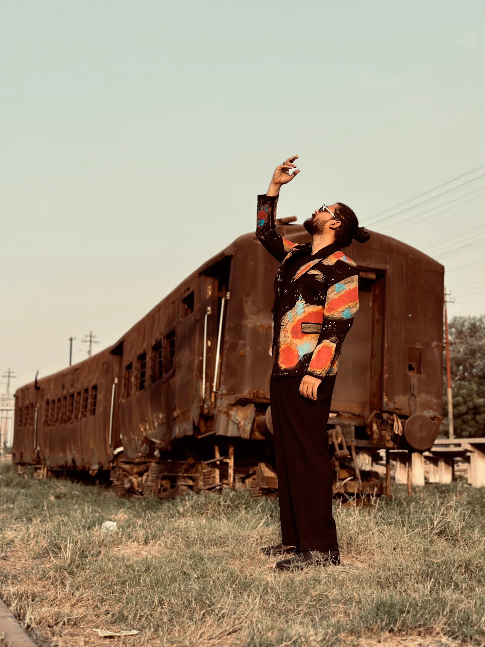 Abstract Paint Splatter Artist Blazer 2