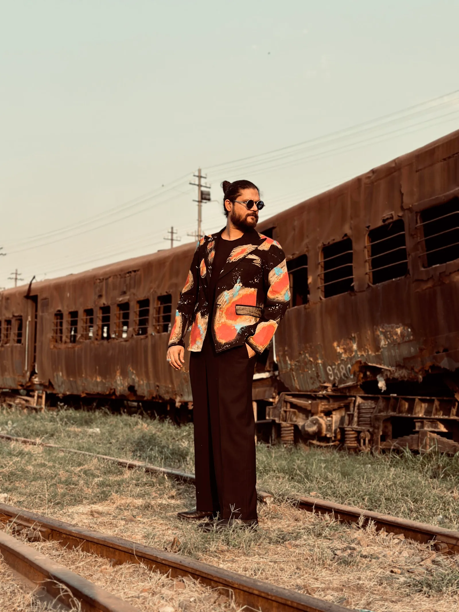 Abstract Paint Splatter Artist Blazer 5